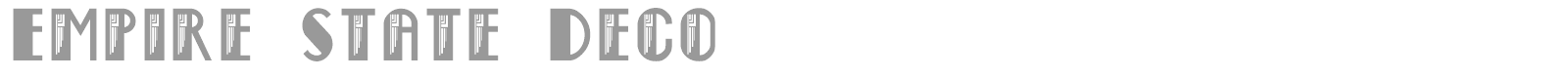 Empire State Deco font preview